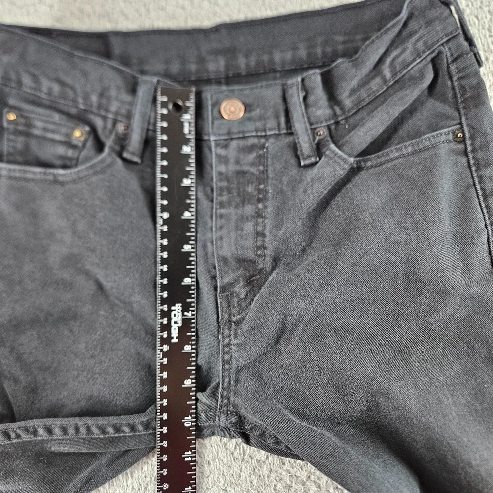 Levis Jeans Mens 29x32 Gray 513 Slim Straight Stretch‎ Denim Work Pants